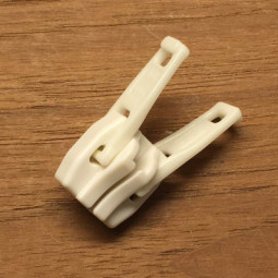 Dobbeltskyder til lynlås no. 10 plast