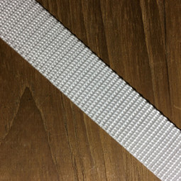 Webbing hvid hårdt vævet 25 mm