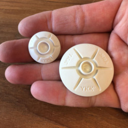 YKK SNAD 25 mm selvklæbende modtager til trykknapper