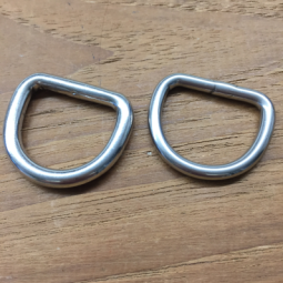 25 mm D-ring rustfri stål